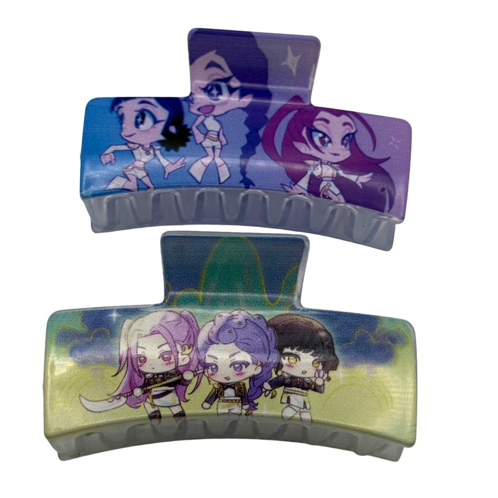 Kids Anime Cartoon Hair Claw Clips Cute Girls Hair‎ Accessories Set